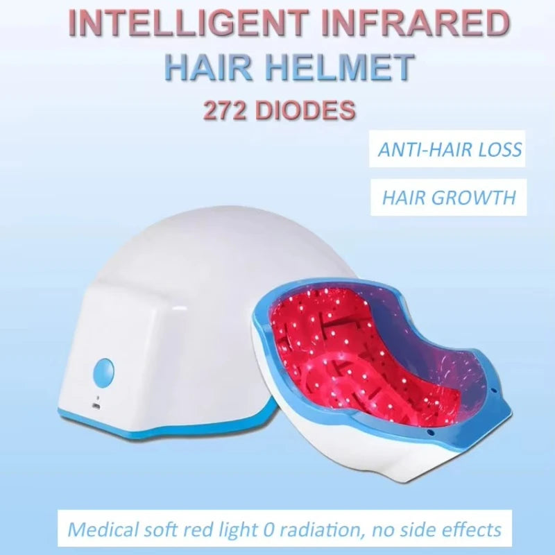 2025 New 272 Diode Red Laser Hair Growth Helmet, Used for Anti-Hair Loss and Laser Hair Growth Treatment